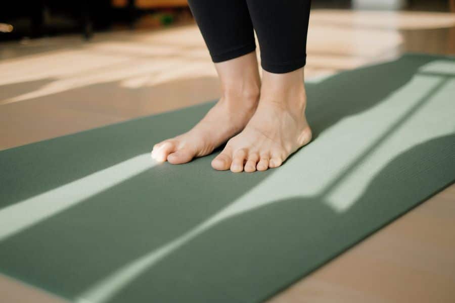 Yoga on Carpet vs. Mat